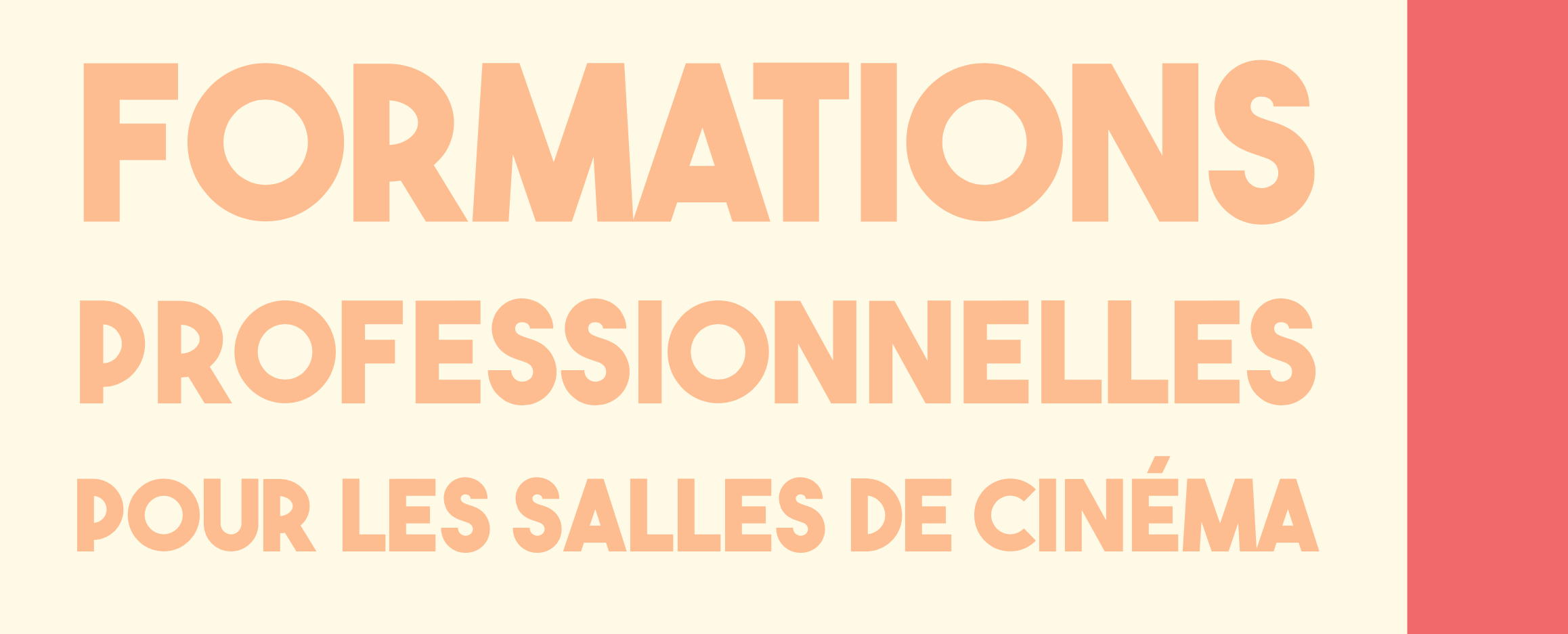 Catalogue des formations professionnelles pour les salles de cinéma